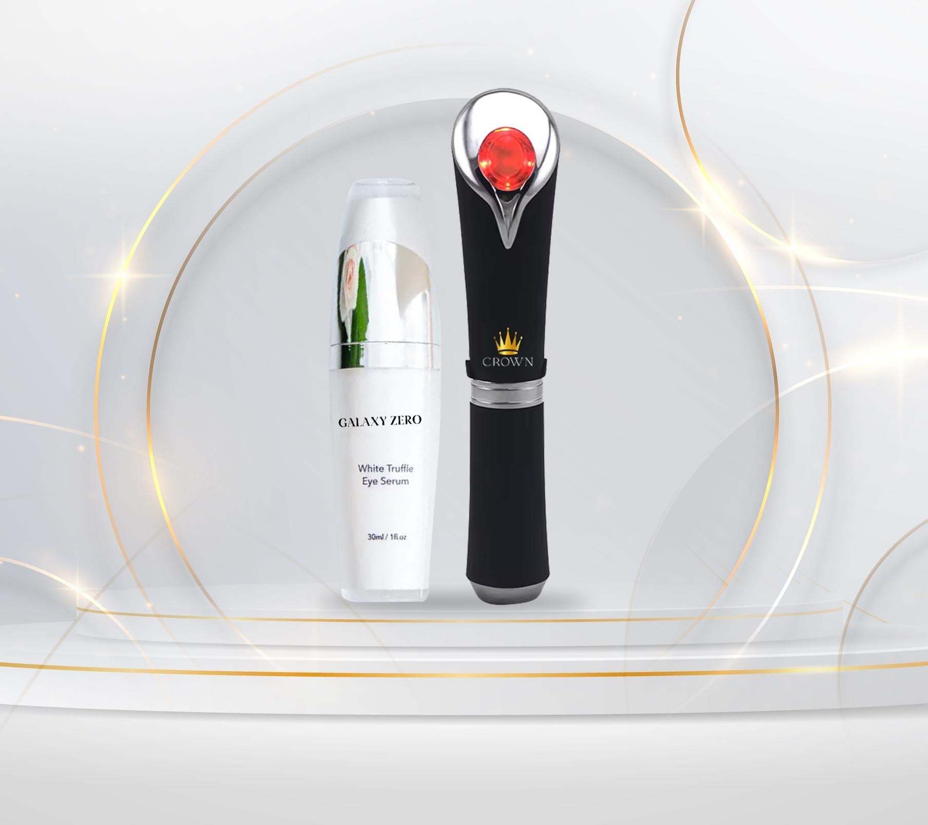Crown 5-In-1 Light Therapy Wand & Galaxy Zero Eye Serum